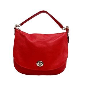 Coach Turnlock Hobo in Polished Pebble Leather